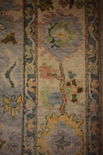 Load image into Gallery viewer, "colorful oushak rugs" "modern oushak rugs" "hand knotted oushak rugs" "Turkish Oushak rugs " "oushak rugs"