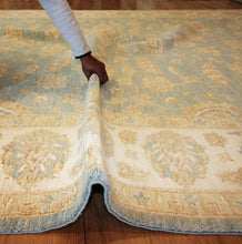 Load image into Gallery viewer, "colorful oushak rugs" "modern oushak rug" "where to buy oushak rugs" "hand knotted oushak rugs" "oushak rugs" "oushak rugs for sale"