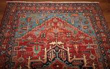 Load image into Gallery viewer, "heriz serapi rugs for sale" "antique heriz serapi rugs" "heriz rug" "heriz rug patterns" "geometric heriz rug" "heriz rug value"