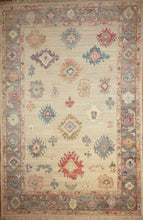 Load image into Gallery viewer, "colorful oushak rugs" "modern oushak rugs" "hand knotted oushak rugs" "Turkish Oushak rugs " "oushak rugs"
