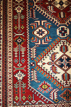Load image into Gallery viewer, Hand Knotted Super Kazak Oriental Rug 5x7 One of a Kind