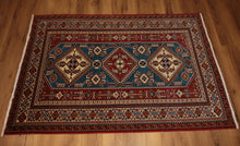 Load image into Gallery viewer, Hand Knotted Super Kazak Oriental Rug 5x7 One of a Kind