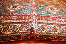 Load image into Gallery viewer, Hand Knotted Super Kazak Oriental Rug 5x7 One of a Kind