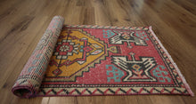 Load image into Gallery viewer, Vegetable Dye Anatolian Vintage Turkish Rugs 2x3 One of a Kind