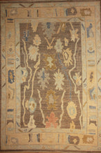 Load image into Gallery viewer, Vegetable Dye Oushak Turkish Area Rug 6x9 One of a Kind