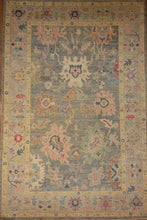 Load image into Gallery viewer, All-Over Floral Oushak Oriental Area Rug 6x9 One of a Kind
