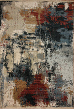 Load image into Gallery viewer, Contemporary Abstract Oriental Area Rug 5x7 One of a Kind
