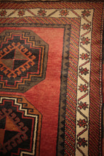 Load image into Gallery viewer, Vegetable Dye Red Anatolian Turkish Rug 3x5 One of a Kind
