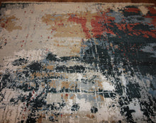 Load image into Gallery viewer, Contemporary Abstract Oriental Area Rug 5x7 One of a Kind
