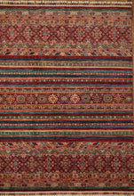 Load image into Gallery viewer, Kazak Oriental Wool Rug 5x7 One of a Kind
