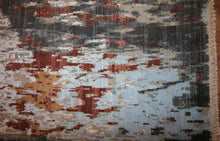 Load image into Gallery viewer, Contemporary Abstract Oriental Area Rug 5x7 One of a Kind
