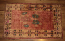 Load image into Gallery viewer, Vegetable Dye Oushak Turkish Area Rug 3x5 One of a Kind
