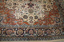 Load image into Gallery viewer, Vegetable Dye Farahan Persian Area Rug 8x10 One of a Kind
