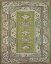 Load image into Gallery viewer, Vegetable Dye Oushak Turkish Area Rug 6x9 One of a Kind
