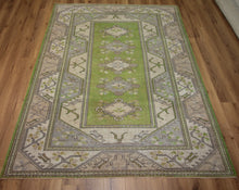 Load image into Gallery viewer, Vegetable Dye Oushak Turkish Area Rug 6x9 One of a Kind
