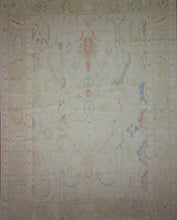 Load image into Gallery viewer, Vegetable Dye Oushak Turkish Area Rug 9x12 One of a Kind
