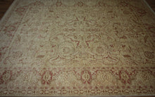 Load image into Gallery viewer, All-Over Floral Oushak Chobi Wool Area Rug 9x12 One of a Kind

