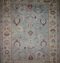 Load image into Gallery viewer, Vegetable Dye Oushak Turkish Area Rug 10x14 One of a Kind

