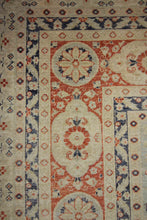 Load image into Gallery viewer, Vegetable Dye Floral Oushak Chobi Oriental Area Rug 10x14 One of a Kind
