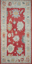 Load image into Gallery viewer, Vegetable Dye Oushak Turkish Area Rug 5x7 One of a Kind
