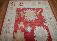 Load image into Gallery viewer, Vegetable Dye Oushak Turkish Area Rug 5x7 One of a Kind

