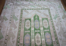 Load image into Gallery viewer, Vegetable Dye Oushak Turkish Area Rug 6x9 One of a Kind
