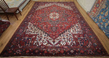 Load image into Gallery viewer, Vintage Heriz Serapi Persian Area Rug 9x12 One of a Kind
