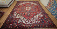 Load image into Gallery viewer, Vintage Heriz Serapi Persian Area Rug 9x12 One of a Kind
