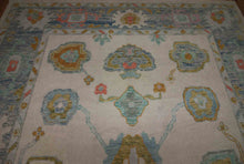 Load image into Gallery viewer, Vegetable Dye Wool Oushak Turkish Area Rug 9x12 One of a Kind
