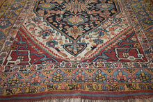 Load image into Gallery viewer, Pre-1900 Antique Vegetable Dye Afshar Persian Area Rug 5x7 One of a Kind
