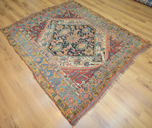 Load image into Gallery viewer, Pre-1900 Antique Vegetable Dye Afshar Persian Area Rug 5x7 One of a Kind
