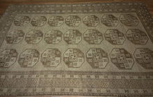 Load image into Gallery viewer, Vintage Geometric Turkoman Persian Area Rug 8x10 One of a Kind
