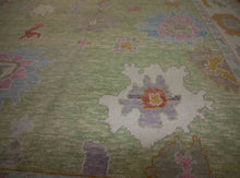Load image into Gallery viewer, Vegetable Dye Oushak Turkish Area Rug 9x12 One of a Kind
