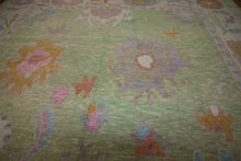 Load image into Gallery viewer, Vegetable Dye Oushak Turkish Area Rug 9x12 One of a Kind
