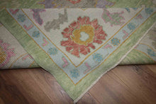 Load image into Gallery viewer, Vegetable Dye Oushak Turkish Area Rug 9x12 One of a Kind

