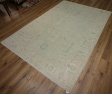 Load image into Gallery viewer, Vegetable Dye Oushak Turkish Area Rug 6x9 One of a Kind
