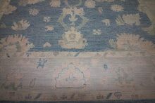 Load image into Gallery viewer, Vegetable Dye Blue Oushak Turkish Area Rug 8x10 One of a Kind
