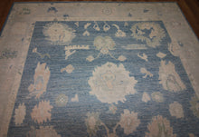 Load image into Gallery viewer, Vegetable Dye Blue Oushak Turkish Area Rug 8x10 One of a Kind

