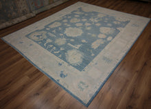 Load image into Gallery viewer, Vegetable Dye Blue Oushak Turkish Area Rug 8x10 One of a Kind
