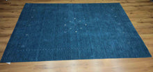 Load image into Gallery viewer, Handmade Blue Gabbeh Oriental Area Rug 6x9 One of a Kind
