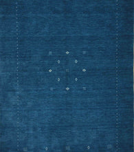 Load image into Gallery viewer, Handmade Blue Gabbeh Oriental Area Rug 6x9 One of a Kind
