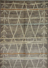Load image into Gallery viewer, Tribal Geometric Moroccan Wool Rug 5x7 One of a Kind
