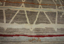 Load image into Gallery viewer, Tribal Geometric Moroccan Wool Rug 5x7 One of a Kind
