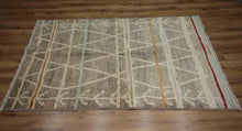 Load image into Gallery viewer, Tribal Geometric Moroccan Wool Rug 5x7 One of a Kind
