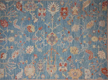 Load image into Gallery viewer, Light Blue Handmade Oushak Area Rug 8x10 One of a Kind
