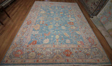 Load image into Gallery viewer, Light Blue Handmade Oushak Area Rug 8x10 One of a Kind
