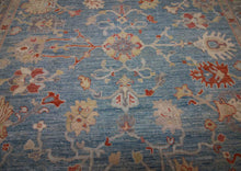 Load image into Gallery viewer, Light Blue Handmade Oushak Area Rug 8x10 One of a Kind
