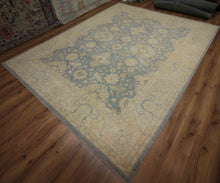 Load image into Gallery viewer, Handmade Wool Oushak Vegetable Dye Area Rug 9x12 One of a Kind
