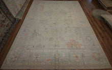 Load image into Gallery viewer, Vegetable Dye Wool Oushak Area Rug 9x12 One of a Kind
