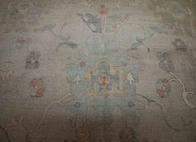 Load image into Gallery viewer, Vegetable Dye Wool Oushak Area Rug 9x12 One of a Kind
